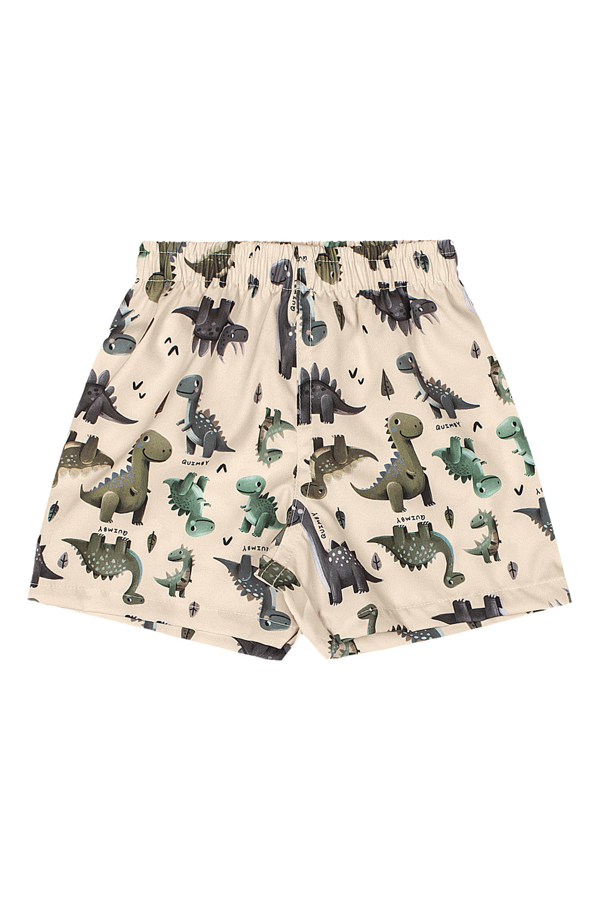 Conjunto para Bebê Menino Camisa Dino e Bermuda (Verde) Quimby - Imagem 13